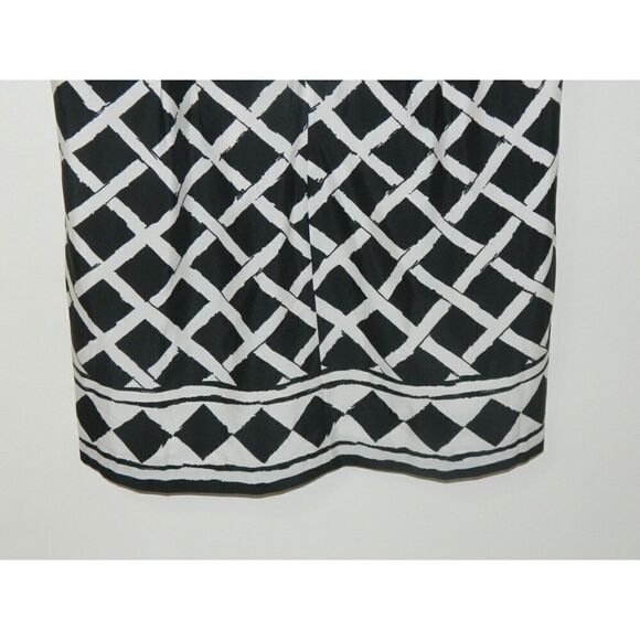 ELIZA J Dress Women's Size 18W Black‎ White Diamond Sheath Dress - Picture 7 of 13